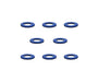 Square R/C M3 Aluminum Ball Stud Washers, 0.5mm Thick (Blue) 8 pcs.