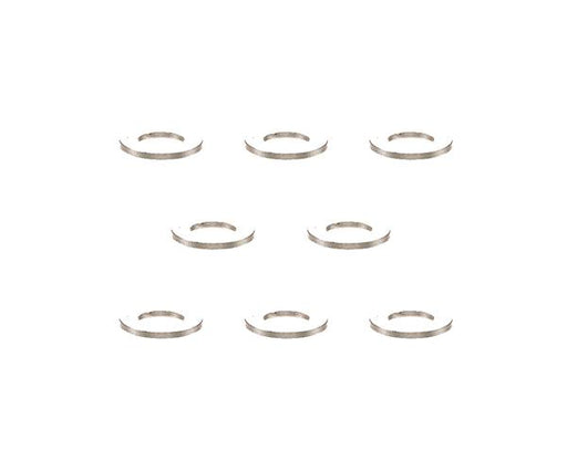 Square R/C M3 Aluminum Ball Stud Washers, 0.5mm Thick (Silver) 8 pcs.