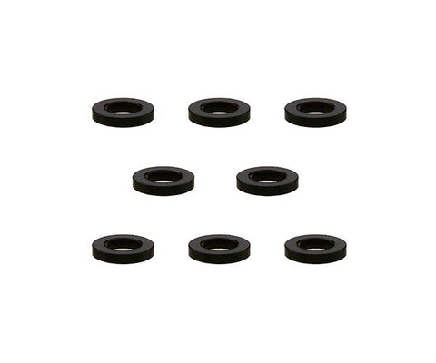 Square R/C M3 Aluminum Ball Stud Washers, 1mm Thick (Black) 8 pcs.
