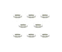 Square R/C M3 Aluminum Ball Stud Washers, 1mm Thick (Silver) 8 pcs.