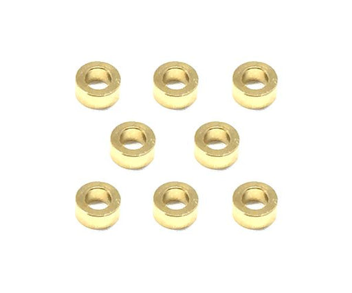 Square R/C M3 Aluminum Ball Stud Washers, 2.5mm Thick (Gold) 8 pcs.