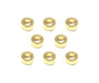 Square R/C M3 Aluminum Ball Stud Washers, 2.5mm Thick (Gold) 8 pcs.