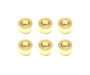 Square R/C M3 Aluminum Ball Stud Washers, 3mm Thick (Gold) 6 pcs.