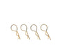 Square R/C Body Clips - Large (Gold) 4 pcs. for Most 1/10 Scale Vehicles