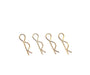 Square R/C Body Clips - 7mm (Gold) 4 pcs. for Most 1/10 Scale Vehicles