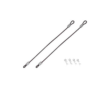 Square R/C Body Clips with 100mm Wires (Purple) for Most 1/10 Scale Vehicles