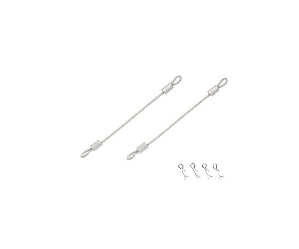 Square R/C Body Clips with 60mm Wires (Silver) for Most 1/10 Scale Vehicles