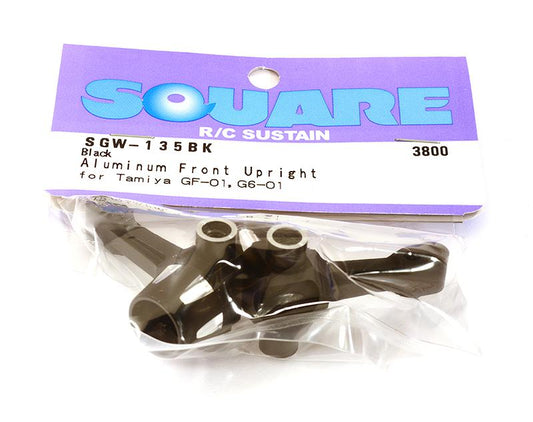 Square R/C Aluminum Knuckle for Tamiya GF-01, City Turbo Black