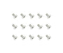 Square R/C M3 x 6mm Stainless Steel Flat Head Hex Screws (15 pcs.)