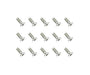 Square R/C M3 x 8mm Stainless Steel Flat Head Hex Screws (15 pcs.)