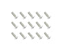 Square R/C M3 x 10mm Stainless Steel Flat Head Hex Screws (15 pcs.)