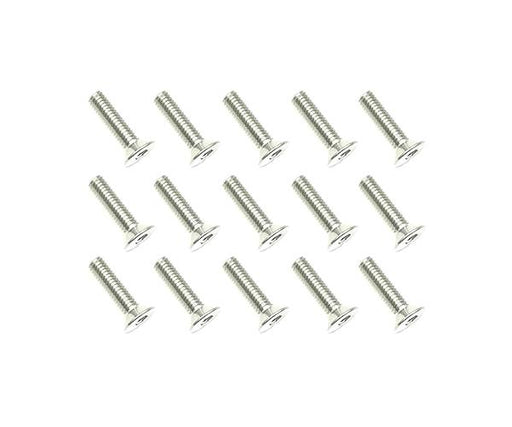 Square R/C M3 x 12mm Stainless Steel Flat Head Hex Screws (15 pcs.)