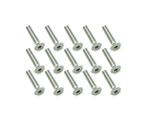 Square R/C M3 x 14mm Stainless Steel Flat Head Hex Screws (15 pcs.)