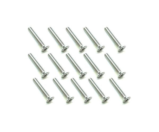 Square R/C M3 x 18mm Stainless Steel Flat Head Hex Screws (15 pcs.)