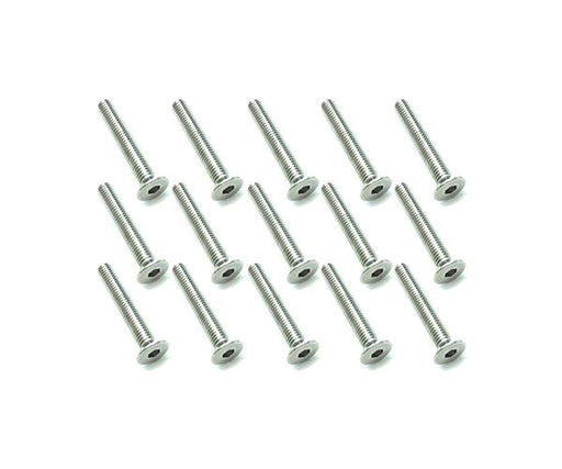 Square R/C M3 x 20mm Stainless Steel Flat Head Hex Screws (15 pcs.)