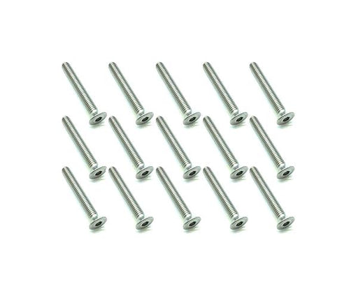 Square R/C M3 x 22mm Stainless Steel Flat Head Hex Screws (15 pcs.)