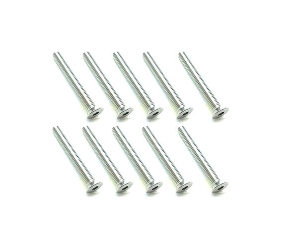 Square R/C M3 x 25mm Stainless Steel Flat Head Hex Screws (10 pcs.)