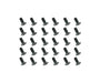 Square R/C M3 x 8mm Black Steel Flat Head Hex Screws (30 pcs.)