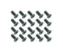 Square R/C M3 x 8mm Black Steel Flat Head Hex Screws (20 pcs.)