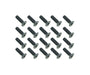 Square R/C M3 x 10mm Black Steel Flat Head Hex Screws (20 pcs.)