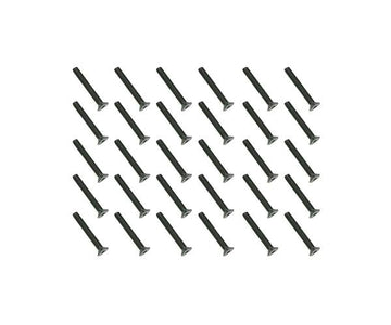 Square R/C M3 x 22mm Black Steel Flat Head Hex Screws (30 pcs.)