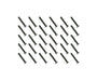 Square R/C M3 x 22mm Black Steel Flat Head Hex Screws (30 pcs.)