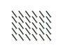 Square R/C M3 x 22mm Black Steel Flat Head Hex Screws (30 pcs.)