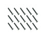 Square R/C M3 x 22mm Black Steel Flat Head Hex Screws (15 pcs.)