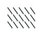 Square R/C M3 x 25mm Black Steel Flat Head Hex Screws (15 pcs.)