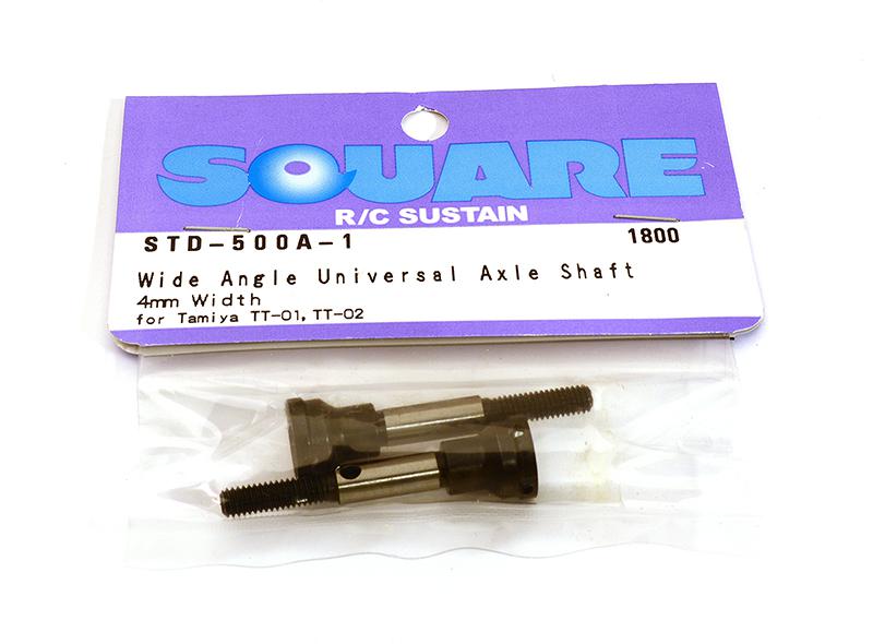 Square R/C Wide-Angle Universal Axle Shaft, 4mm Width for Tamiya TT-01