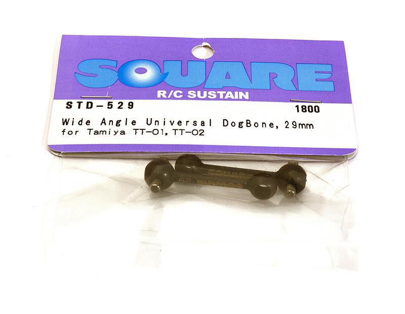 Square R/C Wide-Angle Universal Dog Bone, 29mm for Tamiya TT-01