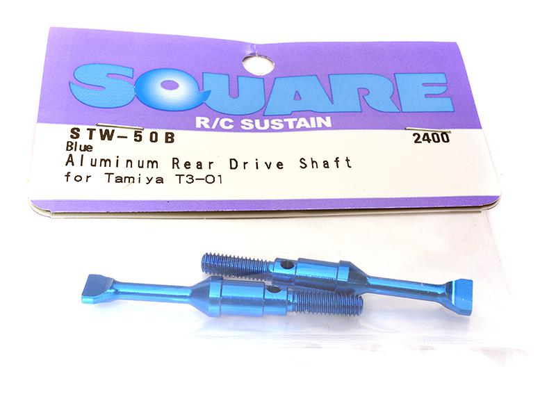 Square R/C Aluminum Rear Drive Shaft (Blue) Tamiya T3-01