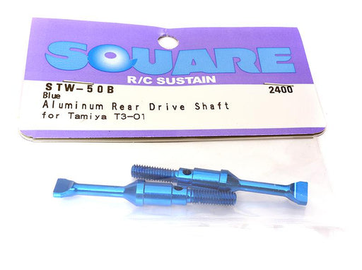 Square R/C Aluminum Rear Drive Shaft (Blue) Tamiya T3-01