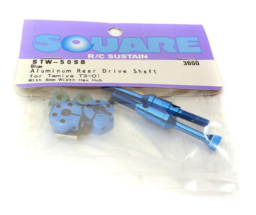 Square R/C Rear Drive Shaft w/ Hexagonal Hub (8 mm width)(Blue) Tamiya T3-01