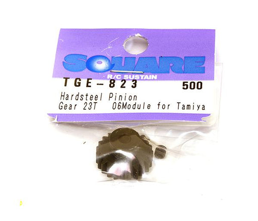 Square R/C Hard Steel Pinion Gear, 06-Module (for Tamiya) 23T