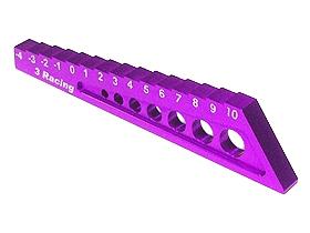 3Racing Chassis Droop Gauge -4 to 10mm - Purple