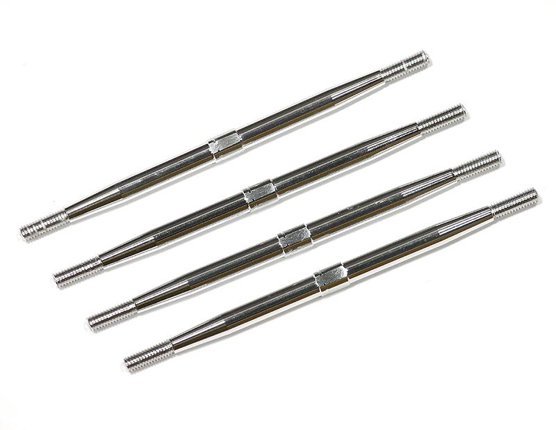 Aluminum Standard Pushrod (4) for 1/10 Revo, E-Revo (-2017), Summit