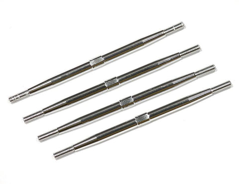 Aluminum Standard Pushrod (4) for 1/10 Revo, E-Revo (-2017), Summit