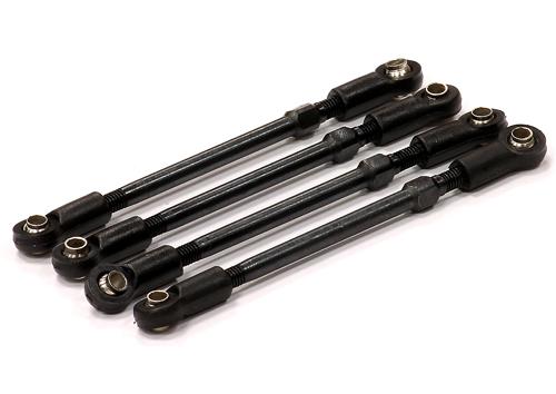 Front & Rear Turnbuckle Pushrods (4) 66mm for Traxxas 1/16 E-Revo
