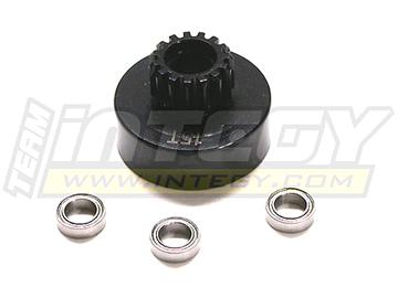 Steel Clutch Bell 15T for Traxxas 1/10 T-Maxx Monster Truck w/ 3 Ball Bearings