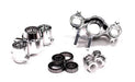 Evolution 3 Steering Block 2 + 4 Caps for T-Maxx 3.3 & Slayer