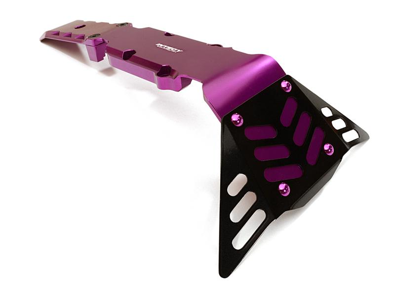 Machined Front+Mid Skid Plate for Traxxas 1/10 E-Revo (-2017), Revo 3.3, Summit