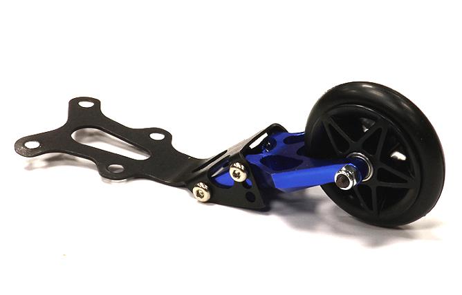 Blue Billet Machined Wheelie Bar for HPI Savage XS Flux Upgrade