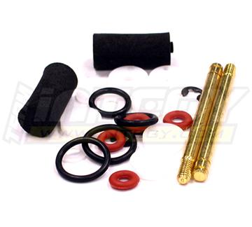 Front Piggyback Shock Rebuild Kit (2) for T6647 Type HPI Blitz Shocks