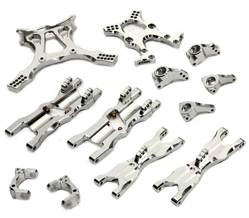 Silver Billet Machined Suspension Upgrade Kit for HPI Blitz 1/10 Scale Truck