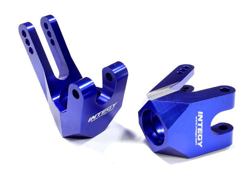 Blue Heavy-Duty Rear Hub Carriers for Savage XL, Flux & X 4.6 RTR