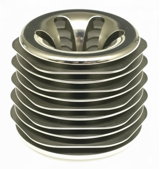 HEXMAX Chrome Heatsink for Team Associated MGT 21 Engine