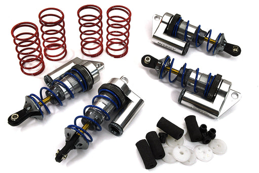 Billet Machined MSR6 Silver Piggyback Shock (4) for Traxxas 1/10 Jato (L=81mm)