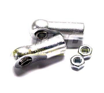 Alloy Ball End (2) 3mm Mounting Hole w/ M3 Thread (2) for Stock Jato Shocks