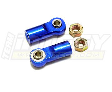 Alloy Ball End (2) 3mm Mounting Hole w/ M4 Thread (2) for Jato Shocks MSR6